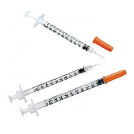pack of three Terumo Syringe 27G X 1/2 – 1ML Quantity 10x