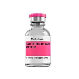 Bacteriostatic Sodium Chloride For Injection with a pink lable